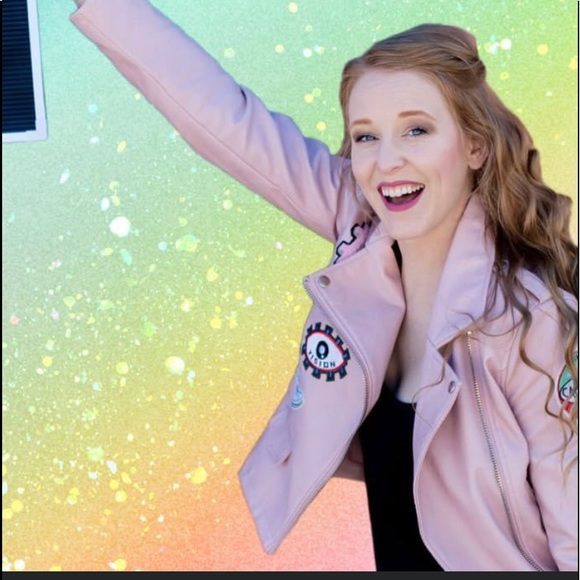 Love Tree pink faux leather bomber jacket. Lowest price today! - Picture 2 of 16